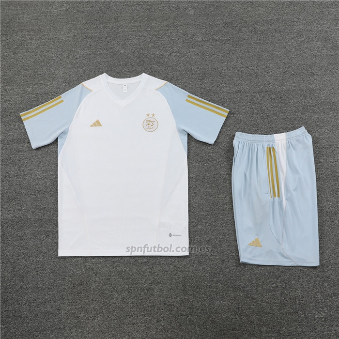 Chandal del Argelia Manga Corta 2023-2024 Blanco - Pantalon Corto
